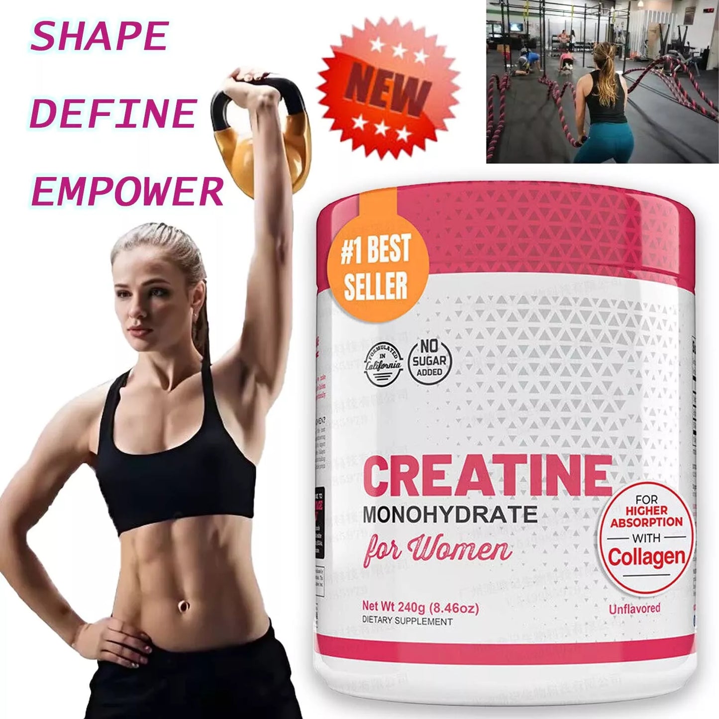 Creatine Aumenta Glúteos y Piernas