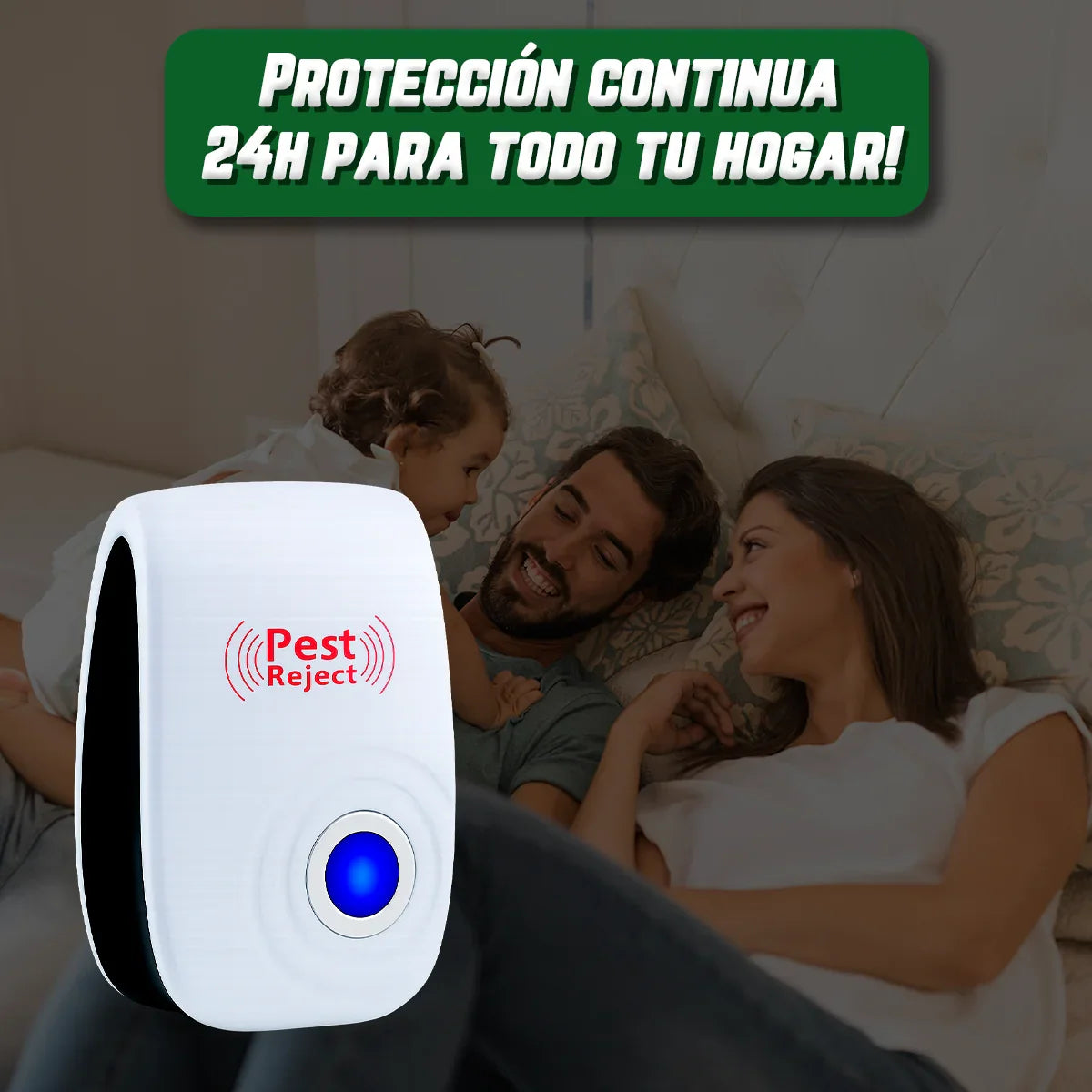 ✨REPELENTE ULTRASÓNICO PEST REJECT – SEGURO PARA MASCOTAS Y NIÑOS