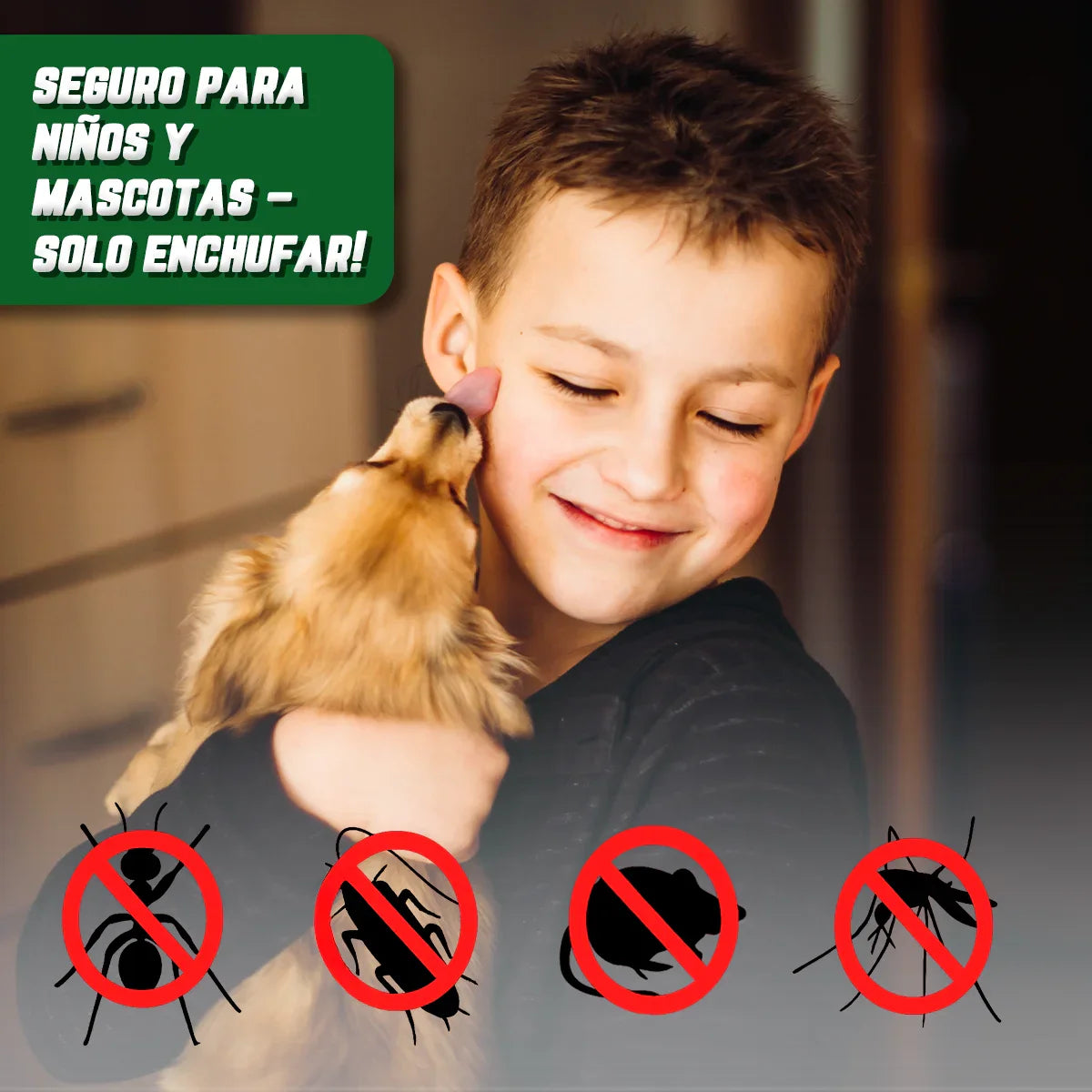 ✨REPELENTE ULTRASÓNICO PEST REJECT – SEGURO PARA MASCOTAS Y NIÑOS