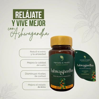 🧘🏽‍♂️MENOS ESTRÉS, MÁS ENFOQUE💡 - RECUPERA TU CALMA Y ENERGÍA CON LA ASHWAGANDHA ORIGINAL ®️🌿 EL SECRETO NATURAL DEL EQUILIBRIO⚖️